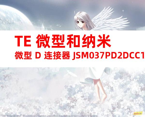 TE 微型和纳米微型 D 连接器 JSM037PD2DCC10Q产品图纸